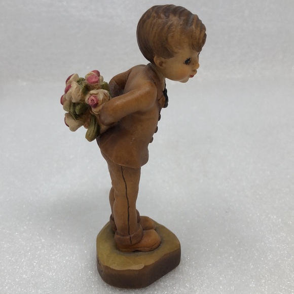 ANRI Young Mans Fancy 3 Piece Set #7 #9 Floral Rose Arch Display Valentine Italy - Picture 7 of 17